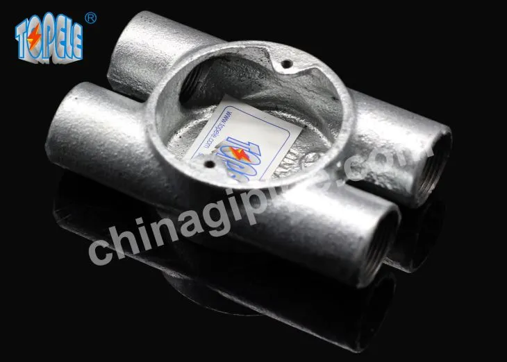 Gefeilliaid drwy'r gyswllt ffordd H sianel trydanol Cylchlythyr Cyffordd blwch hydrin haearn neu ffitiadau sianel alwminiwm GDD