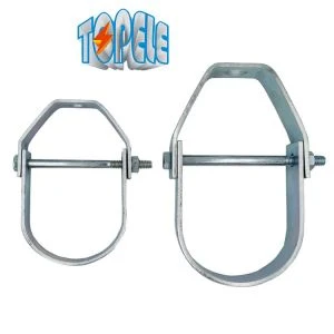 Dyletswydd Heavy Galfanized Steel Conduit Ffitiadau Pipe Clamp Clevis Hanger